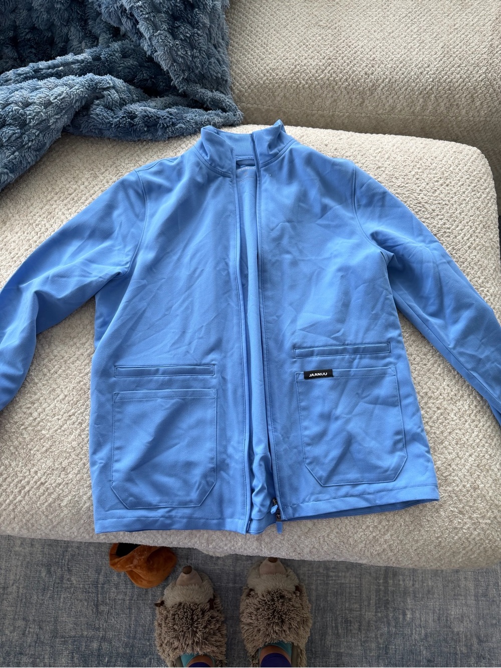 Jaanuu Scrub Jacket Ceil Blue
